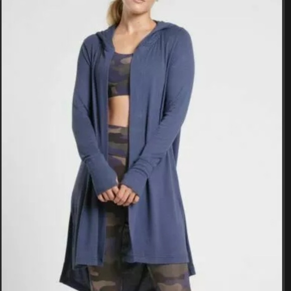 Athleta Harmony Wrap Cardigan Swept Away Blue Size XXS - Picture 3 of 7